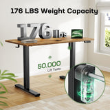 Marsail Electric Standing Desk with One-Piece Desktop,55 x 30 inch Height Adjustable Office Gaming Computer Desk with Deeper Tabletop,Home Office Stand up Desk with 4 Memory Presets, Desk for Bedroom Marsail