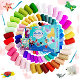 Air Dry Clay 102 Colors, Modeling Clay for Kids, Model Magic Clay, DIY Molding Clay Kit with Sculpting Tools, Soft and Non-Sticky, Arts and Crafts Gift for Boys Girls Kids Aestd-ST