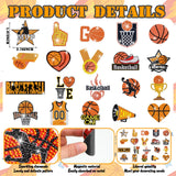 Saysurey 20 Pcs Basketball Diamond Painting Magnet Refrigerator Basketball Decoration DIY Diamond Art Painting Kits for Basket Ball Party Supplies Basket Ball Themed Party Exchange Gifts Saysurey