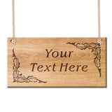 Personalized Signs Plaques Door Sign Engraved Wooden Garden Signs Custom Gifts Room Sign Custom Gift Wall Hanging Sign Plaque Wall Decoration for Front Door Home Garden (Design 2) howson london