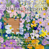 Flower Puzzle for Adults 1000 Pieces, Floral Art Plant Puzzle, Colorful Painting Garden Jigsaw Puzzle PICKFORU