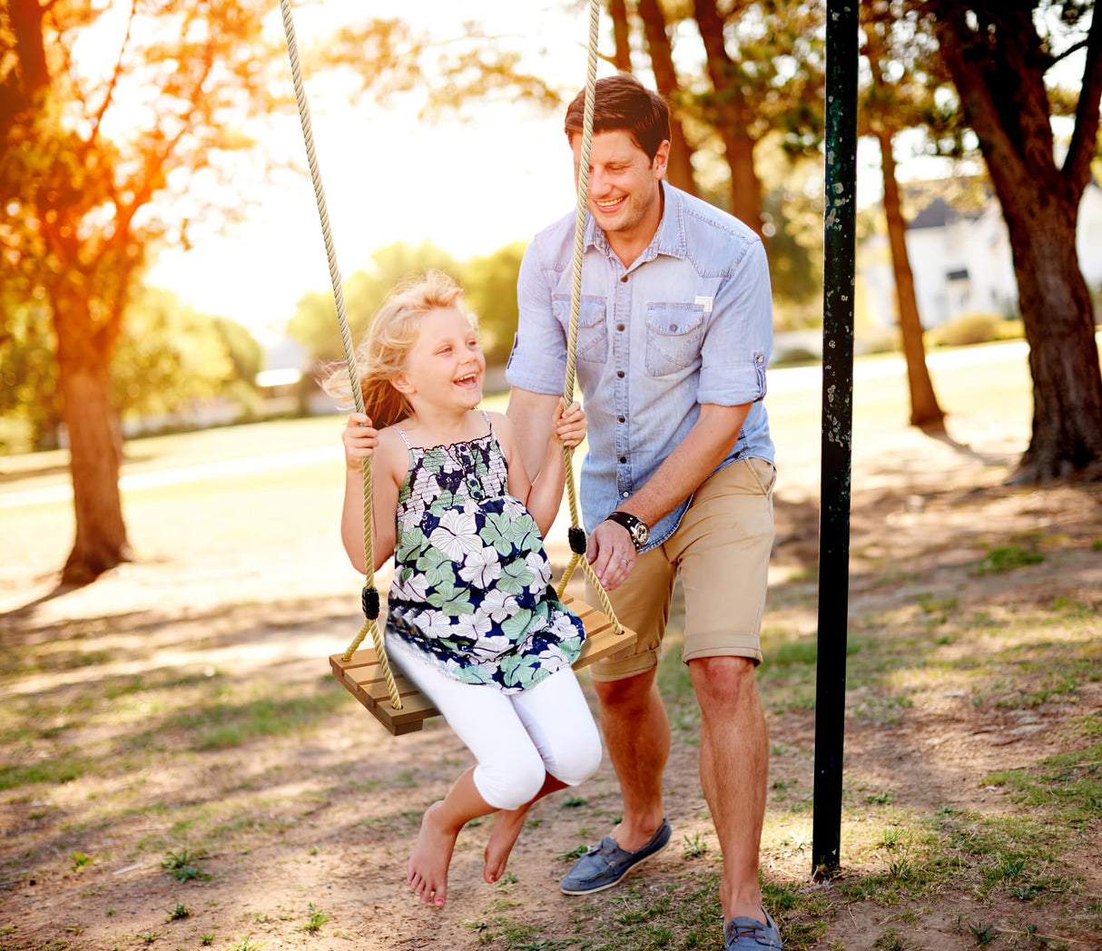 PELLOR Beech Wood Tree Swing Seat Hanging Swing Seat for Adult Kids Children Swing Chair Indoor and Outdoor Garden Play PELLOR