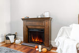 e-Flame USA Breckenridge Electric Fireplace Stove Mantel Surround - 41-inch - Walnut Espresso Finish e-Flame USA