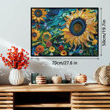 Sunflower Puzzles for Adults 1000 Pieces, Colorful Flower 3D Plant Jigsaw Puzzles Nature, Christian Beautiful Paper Floral Garden Puzzle BBOLDIN