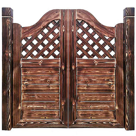 Saloon Doors Swinging Doors Rustic Wood Swinging Door,Eco-Friendly Saloon Door for Outdoor Garden Patio Entrance,Custom Cafe Swing Doors Bar Door(A,Height 36"_W 49.5") CIKE