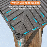 NOBLEMOOD 12' x 20' Outdoor Hardtop Gazebo with Curtain and Netting, All Weather Patio Gazebos with Metal Hard Top Roof for Backyard Deck Garden NOBLEMOOD