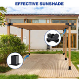 Grehitk Pergola Kit, Pergola Brackets 5-Way Right Angle Corner Bracket Woodworks DIY Post Base Kit, Wooden Beams for Gazebos, Patio Pergolas, Log Cabin Outdoor Pergola Hardware for 4x4 Lumber Grehitk