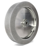 Mega Square CBN Grinding Wheel 8 inch, 1.5" Wide, 5/8" Arbor, 320 Grit for Sharpening Woodturning Tool、Knife、High Speed Steel Tool，Fits Most 8" Bench Grinder (320 Grit) UF-SHARP