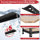 Homtell 72" H Metal Storage Shelves 1500LBS Heavy Duty,5 Tier Garage Shelving Unit,Adjustable Garage Storage Utility Rack for Kitchen Pantry Basement Bathroom Closet Homtell