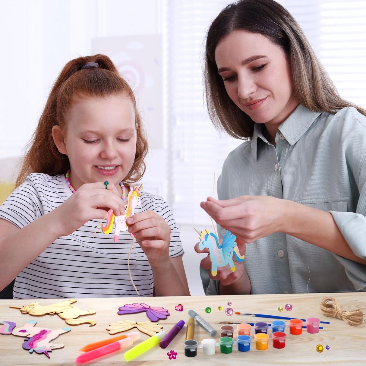 Yrinfay Glow in The Dark Unicorn Painting Kit - Arts and Crafts Easter Gifts for Kids 4-8 8-12 - Creative Cool Art Toys for Boys & Girls Ages 6 7 8 9 10 11 12 Years Old Yrinfay