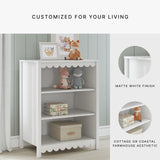 Signature Design by Ashley Hallityn Modern Freestanding 3-Tier Bookcase with 2 Adjustable Shelves, White Signature Design by Ashley