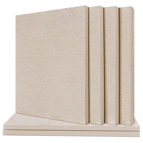 TroyStudio Thickened Acoustic Panels, 31.5 x 23.6 x 0.5 Inches Pack of 6 Felt Wall Decor Tile Sound Absorbing Board, Noise Reverb Echo Dampening Soundproof Padding for Door Music Recording Home Studio TroyStudio