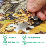 BenBen Puzzles for Kids Ages 4-6, Double Sided 100 Piece Puzzles for Kids, Wild Animals, Learning Educational Jigsaw Puzzles Toys for Boys Girls (15.75” x 11.75”) BenBen