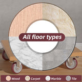 5 Inch Casters Set of 4 Heavy Duty - Caster Wheels, CLOATFET Locking Casters, Swivel Casters with Brake (Top Plate), Double Ball Bearing Non Marking Castor Wheels for Cart Furniture Workbench CLOATFET