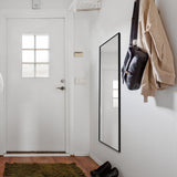Delma Wall Mirror Full Length Mirror,Standing Mirror Full Body,Large Floor Mirror for Wall Door Bedroom Bathroom Living Room with Aluminium Frame(with Stand,56x15-Black) Delma