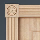 1644-4FTWHW Unfinished White Hardwood Chair Rail Moulding ORNAMENTAL