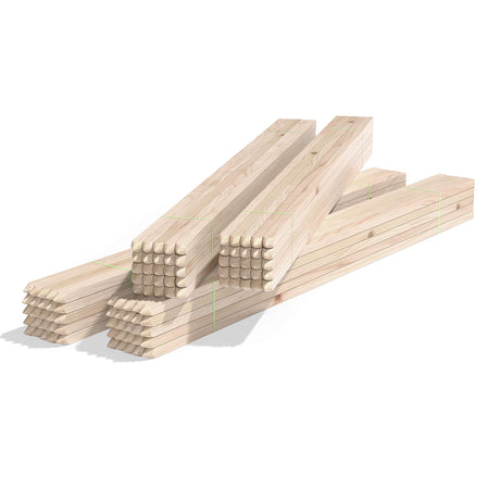 Greenes Fence 3 Ft. Wooden Garden and Sign Post Stakes (100-Pack) Greenes Fence