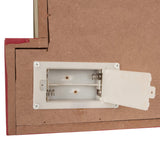 Glitzhome Wooden Block Sign, Christmas Table Decorative Signage, Believe Let It Snow Season's Greetings, 11.81 x 1.57 x 10.59 inches, MDF, Farmhouse Wood Block Decor Glitzhome