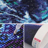 SENQAO Tiger Diamond Painting Kits for Adults, Animal Flower DIY 5D Diamond Art Kits Full Drill Diamond Dots Paintings with Diamonds Gem Art and Crafts Home Decor 12x16inch SENQAO