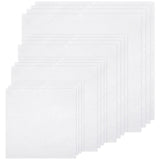 16 PCS Embroidery Fabric, Pre-Cut White Natural Cotton Embroidery Cloth Fabric, 4 Different Sizes 5.9 to 11.8inch, Embroidery Cloth Squares for Embroidery Garment Craft Nitelemn