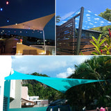 Patio Paradise 10' x 15' Sun Shade Sail Waterproof Gray Rectangle Shade Canopy UV Block Tarp Cloth Outdoor Patio Cover for Garden Backyard Deck Awning Patio