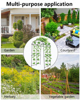 Garden Arch Tunnel Trellis for Climbing Plant Outdoor, Garden Trellis Arch, 7 FT Tall Walkway Trellis, Large Side Archway Arbor Tunnel Support for Vegetable/Fruit/Flowers Outdoor,Garden Raised Bed FAHKNS