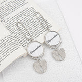 Framendino, 5 Pack Silver Angel Wings Car Hanging Ornament Personalized Car Mirror Hanging Accessories Blank Heat Transfer Photo Frame Keychain for DIY Crafting Framendino