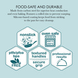 Chicago Metallic Everyday Non-Stick Small Baking Cookie Sheet. Perfect for making cookies, one-pan meals, roasted vegetables, and more Chicago Metallic