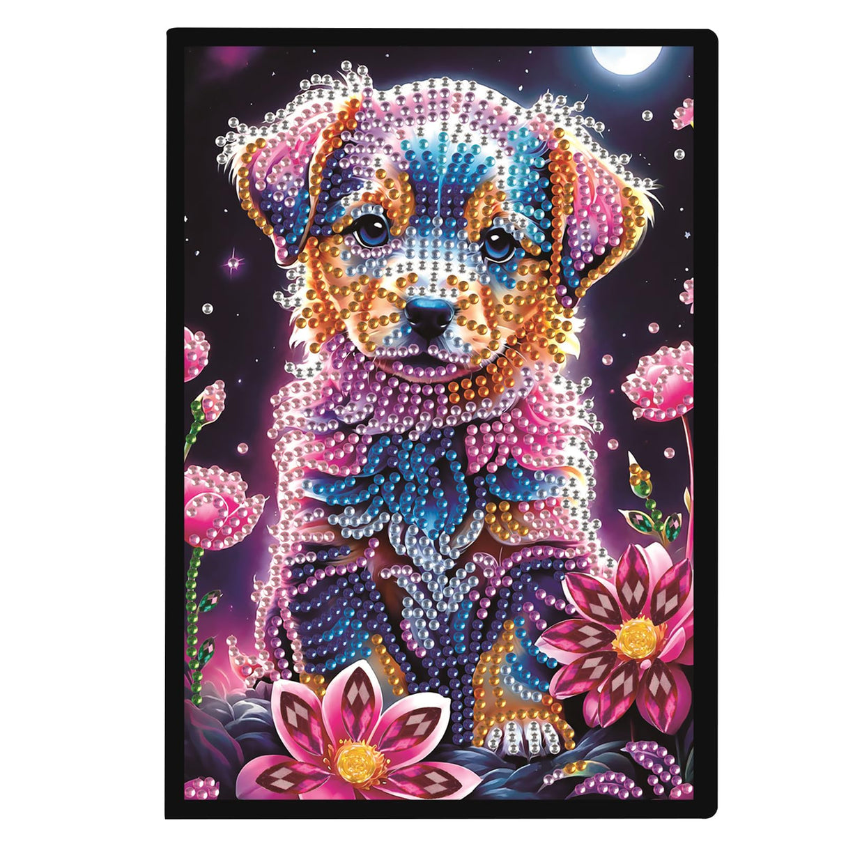 DIY Diamond Painting Notebook Kit, Theme of Pets, Special Shaped Diamond Art Notebook Journal Sketchbook for Writing & Drawing Focart