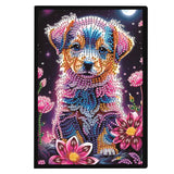 DIY Diamond Painting Notebook Kit, Theme of Pets, Special Shaped Diamond Art Notebook Journal Sketchbook for Writing & Drawing Focart