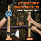 Dream Reach Throwing Axes 2 Pack, Professional 15" Throwing Tomahawk Axe Throwing Game for Backyard, High Carbon Steel Detachable Throwing Hatchet Set for Adults for Competition and Recreation Dream Reach