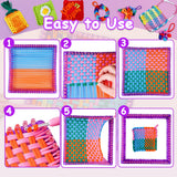 Weaving Loom Kit, DIY Arts and Crafts for Kids and Adults, Includes 288 Loops & Step-by-Step Instructions, Ideal Gifts for Girls Ages 5 6 7 8-12 13 Disracker