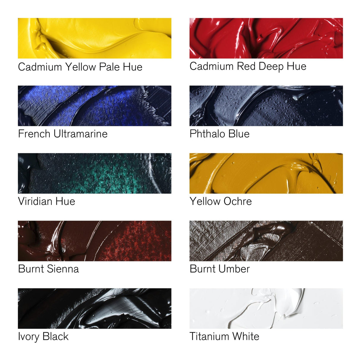 Winsor & Newton Winton Oil Color Paint, Basic Set, 10 x 21ml Tubes Winsor & Newton