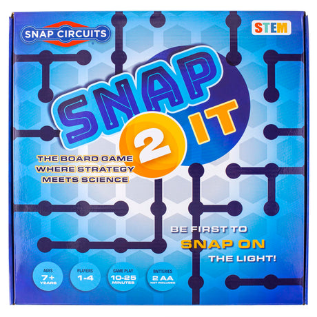 Snap Circuits SNAP 2 IT® Board Game – Family Game Night, Games, Kids Game, SNAP CIRCUITS® STEM Board Game, Game for Kids 7 and up. Snap Circuits
