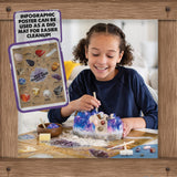 MindWare Dig It Up Giant Gem Discovery Kit - Gemstone Dig Kit Offers Geology for Kids with 12 Real Polished Hidden Gemstones - Includes 1 Giant Gem, Chiseling Tools, Gemstone Poster - Ages 4+ MindWare