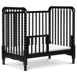 DaVinci Jenny Lind 3-in-1 Convertible Mini Crib in Ebony, Removable Wheels, Greenguard Gold Certified DaVinci