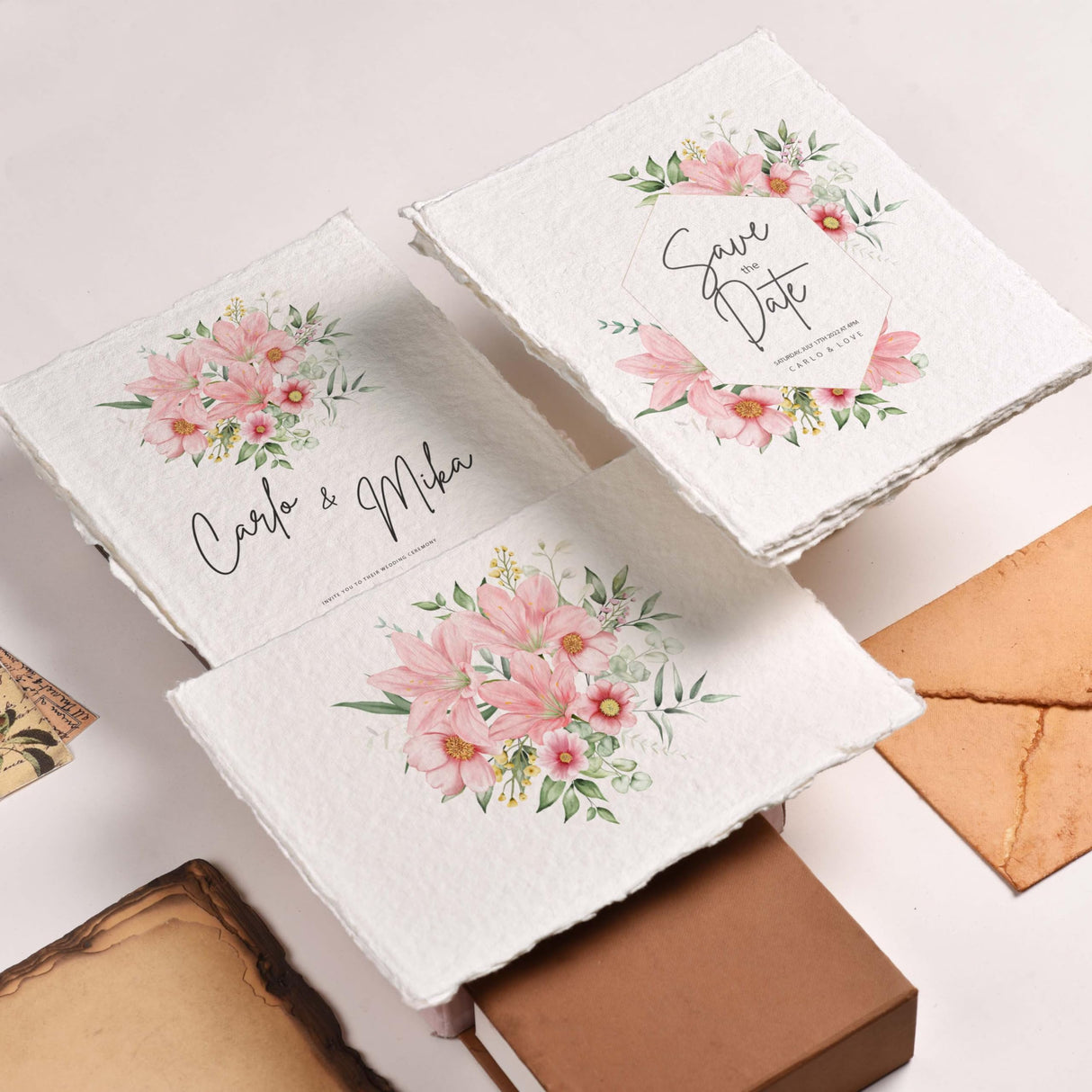 LEATHER VILLAGE Watercolor Paper, 140lb(300gsm), 6x4 Inches, 25 Sheets, Handmade Deckle Edge Paper, Textured, Mixed Media, Cold Press Pad for Calligraphy, Sketching, Crafts and Painting LEATHER VILLAGE