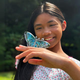 Stained Glass Window Art Kit – Butterflies! | DIY Suncatcher Craft with Activity Book & Color Guide | Creative Gift for Ages 8–12+ | Educational Craft for Kids & Adults (Butterfly) SunnyLifeStudios
