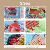 Stalente Diamond Painting Kits for Adults Fox, 5D DIY Diamond Art Kits for Beginners Round Full Drill Diamond Painting for Home Wall Decoration Gift 12×12inch, Fall Maple Leaf Stalente