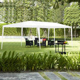 Tangkula 10'x30' Outdoor Canopy Tent Heavy Duty Party Wedding Event Tent Sturdy Steel Frame with 5 Removable Sidewalls Waterproof Sun Snow Rain Shelter Gazebo Canopy Tent, White Tangkula