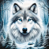 KTHOFCY 5D DIY Diamond Painting Kits for Adults, Animal Wolf Full Drill Embroidery Cross Stitch Crystal Rhinestone Paintings Pictures Arts Wall Decor Painting Dots Kits 11.8X11.8 inch KTHOFCY