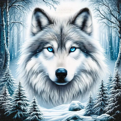 KTHOFCY 5D DIY Diamond Painting Kits for Adults, Animal Wolf Full Drill Embroidery Cross Stitch Crystal Rhinestone Paintings Pictures Arts Wall Decor Painting Dots Kits 11.8X11.8 inch KTHOFCY
