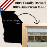 US Art Black 19.75x29.5 Puzzle Frame 1.25" Inch Wide - Handmade American Picture Frames with Preinstalled Hangers and UV Blocking Plexiglass, 19.75x29.5 Frame US Art