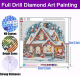 croshom Christmas Diamond Art Kits for Adults Beginners,Christmas Diamond Painting Kits for Adults, 5D DIY Full Drill Diamonds Craft for Adult Gem Arts Gifts, Home Wall Decor 14" x 14" croshom