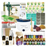 PIUH Deluxe Soap Making Kit for Soap Making,DIY Soap Making Full Set Kits Includes Soap Melter,4 lb Soap Base,8 Essencial Oils,Silicone Loaf Molds & Scraper,Cutter, 8 Dyestuffs for Adult & Kids Gift PIUH