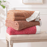 MIULEE Christmas Red Super Soft Throw Blanket for Couch, Cozy Fluffy Warm Blankets Knit Throw Blankets for Sofa, Bed, Chair, Living Room, Camping, Picnic, 50 x 60 inch MIULEE