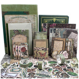 Diuhofart Vintage Scrapbooking Supplies Kit, 185pcs Junk Journal Kit with Scrapbook Paper Sticker Aesthetic Notebook Scrapbook Kit, Art Craft DIY Gift for Adult Women Diuhofart