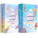 Blue Squid Diamond Art Kits for Kids – Easy DIY 5D Gem Art Diamond Painting Kits for Unicorn and Mermaid - Arts & Crafts Kit for Kids, Girls, Boys Ages 6 7 8 9 10 11 12 Blue Squid