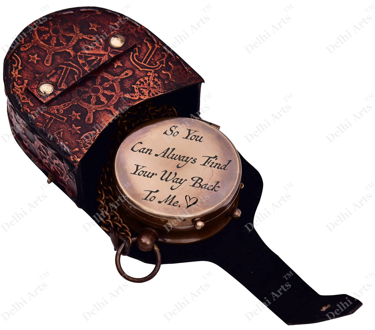 So You Can Always Find Your Way Back to Me/Personalized Compass/Anniversary giftfor him/her. Luxury Gift Delhi Arts