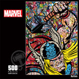 Buffalo Games - Marvel - Thor Collage - 500 Piece Jigsaw Puzzle for Adults -Challenging Puzzle Perfect for Game Nights - Finished Size is 21.25 x 15.00 Buffalo Games